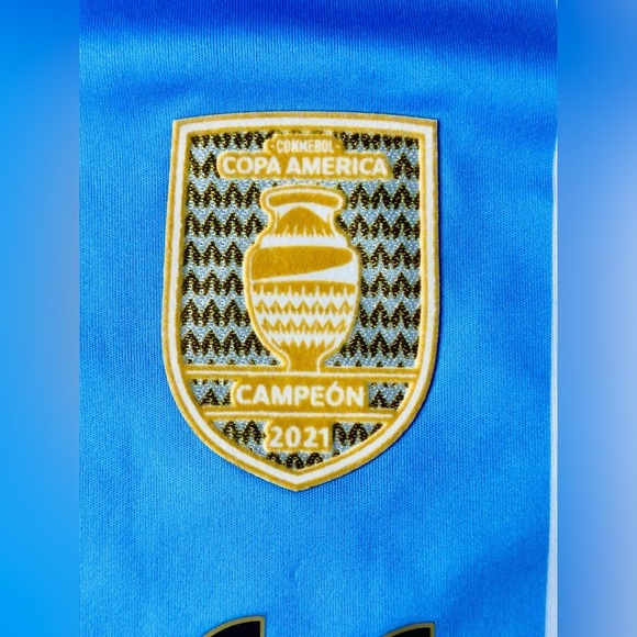 Adidas 2024 Copa America FINALS Argentina Lionel Messi #10 Home Jersey All Patch - Picture 4 of 9